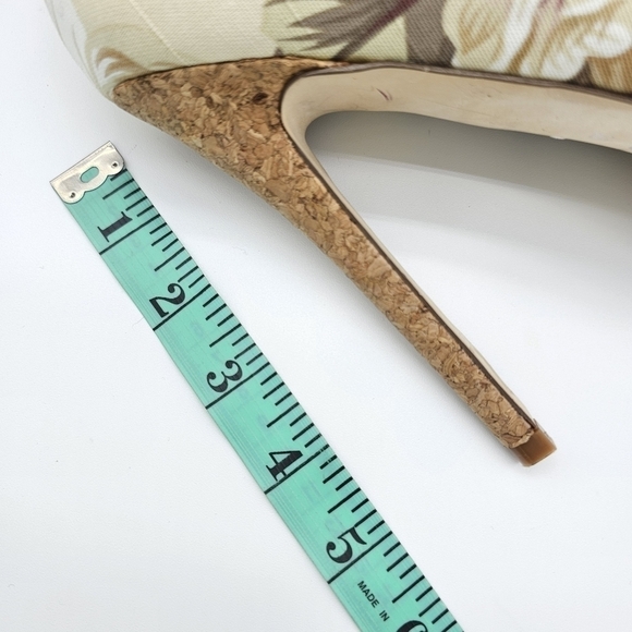 Aldo Women's Canvas Floral Print Platform High Heels, Size 6, NEW - Picture 13 of 14